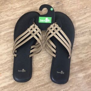 Samuk gold sandals